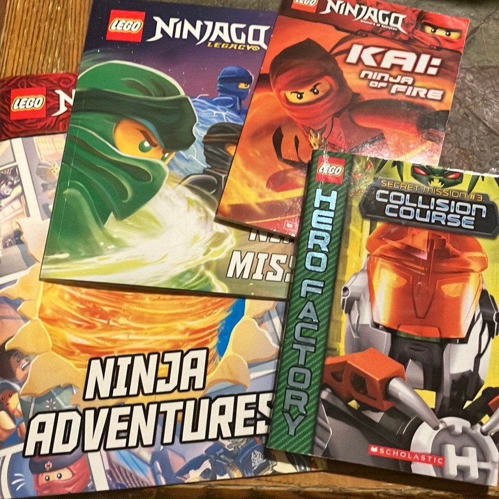 Lego Ninjago & Hero Factory Book Set of Four - comic and reading styles